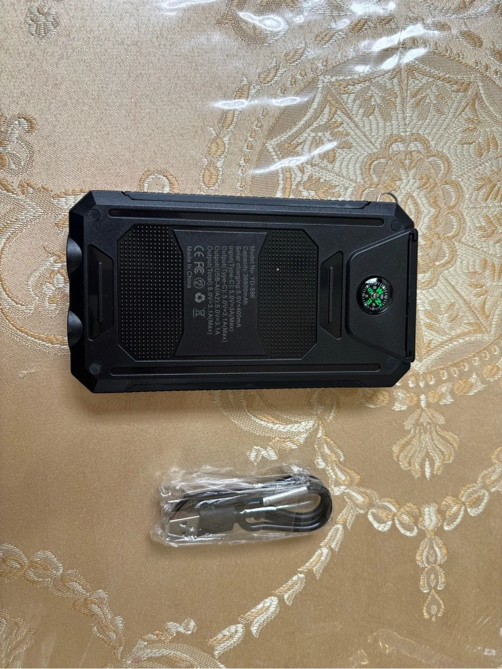 3-Pack Solar Power Banks Portable Chargers